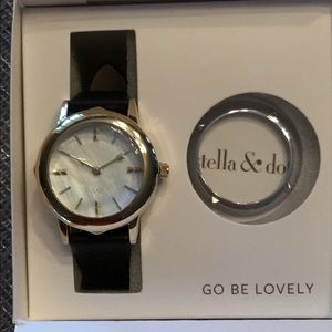 Stella and Dot Black Convertible Watch NWT
